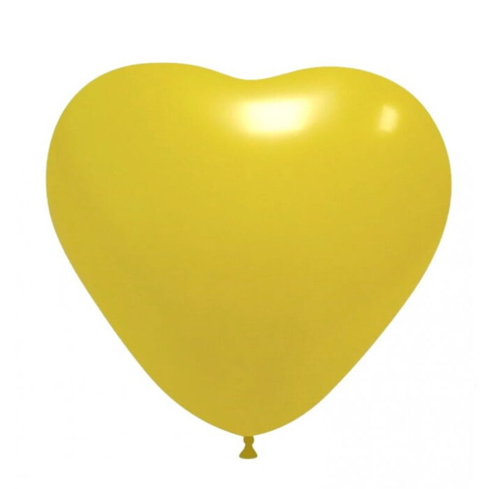 balao coracao amarelo