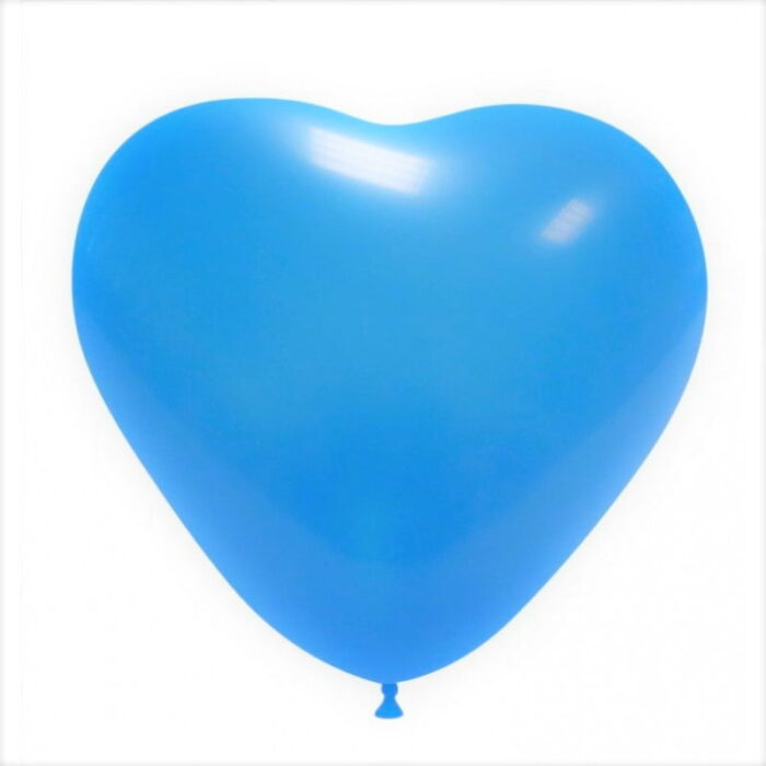 balao coracao azul bebe