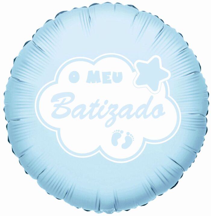 balao foil o meu batizado azul