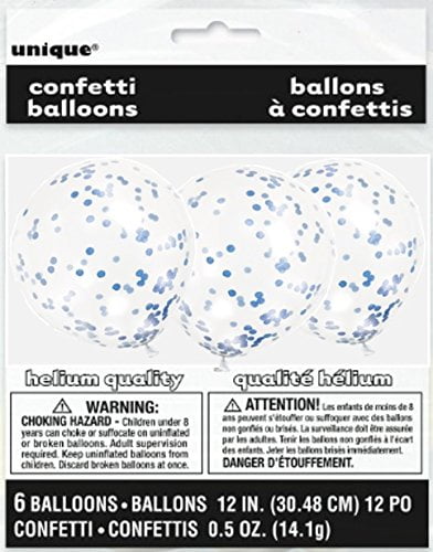 baloes confettis azul