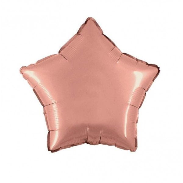 estrela rosa dourado