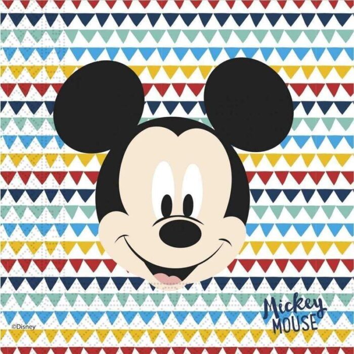 mickey mouse mikke mus awesome servietter 20 stk