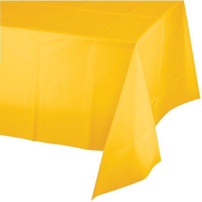 Toalha De Mesa 274Cm - Amarelo Torrado