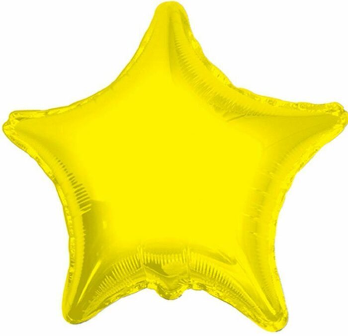 Balão Estrela Foil 45 Cm - Amarelo