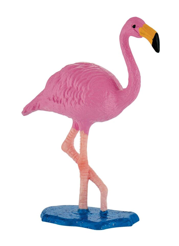figura colecionavel flamingo