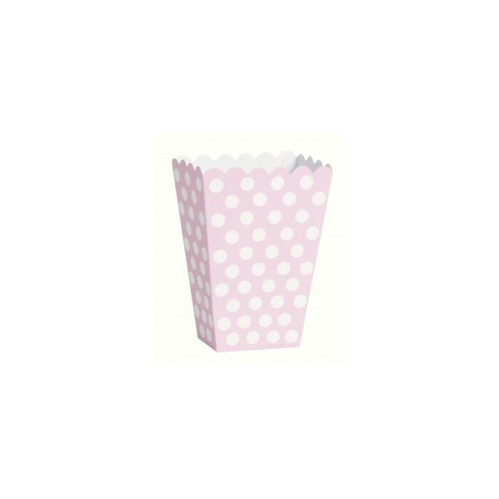 8 pink polka dots treat