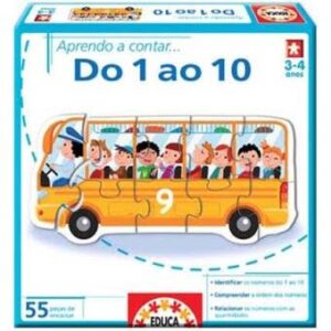 Puzzle – Aprender de 1 a 10 – Educa + 3 anos