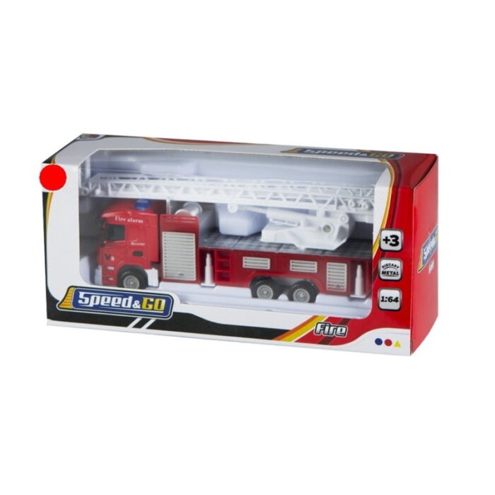 Camião De Bombeiros De Metal 1:64 +3 Anos