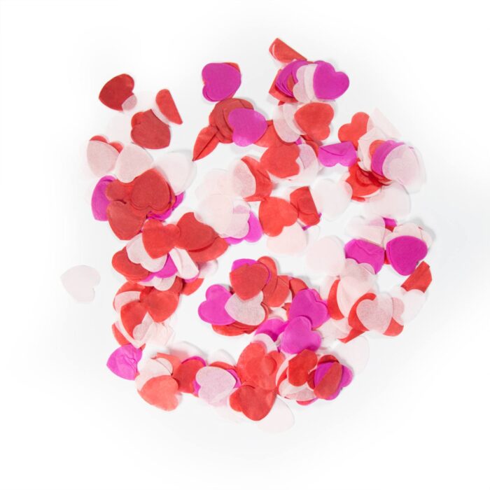 Confettis Corações Vermelhos Xxl (2Cm)