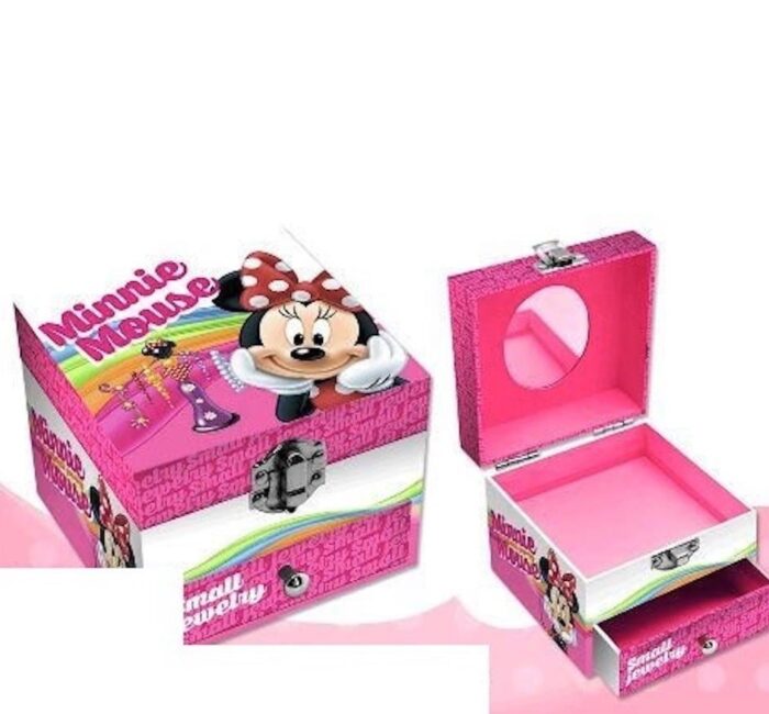 Caixa De Jóias Com Gaveta Minnie