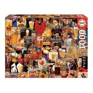 Puzzle 1000 peças Educa – Colagem de cervejas