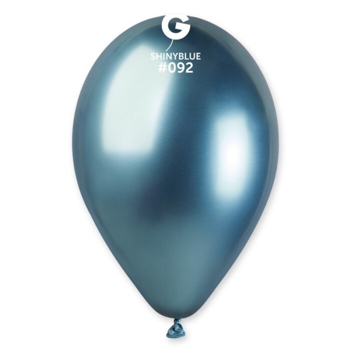 shiny blue balloon