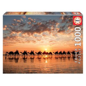Puzzle 1000 peças Educa – Entardecer dourado em Cable Beach
