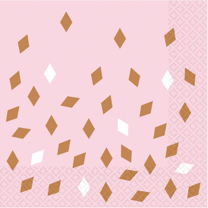 Guardanapos Pink E Gold