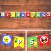Bandeirola Para O Tema Super Mario