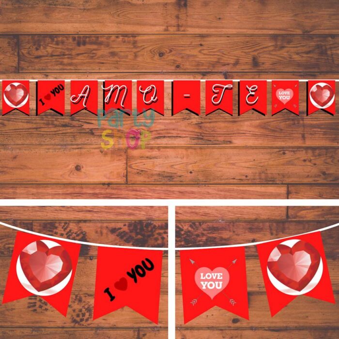 Bandeirola Para O Tema Love