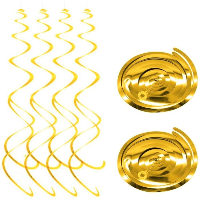 12 Pendentes Decorativos - Ouro
