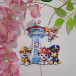 Topo de bolo Patrulha pata