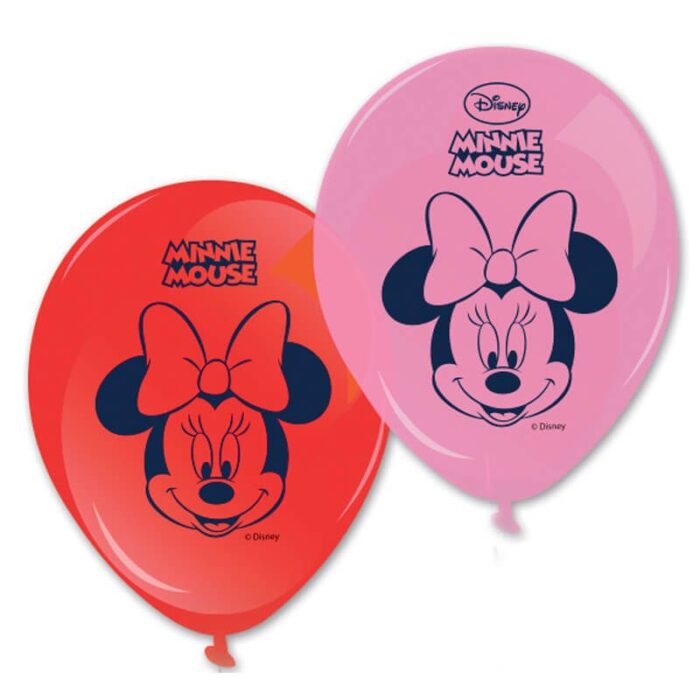 Balões Latex Minnie Rosa 8X