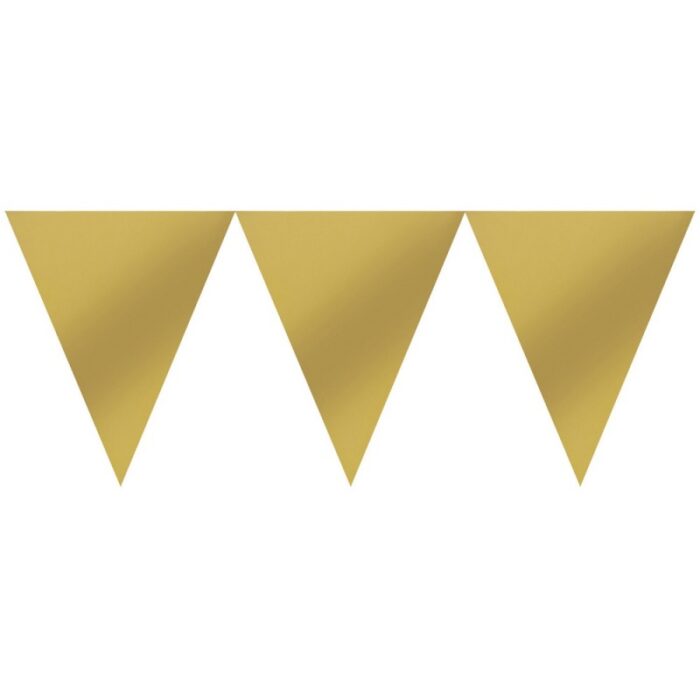 Bandeirola Em Cartolina 450Cm - Dourado