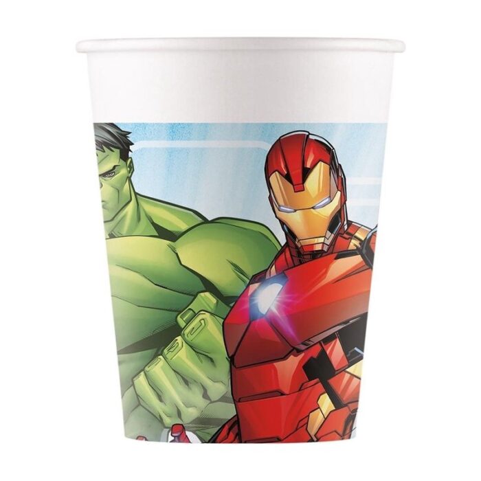 copos avengers de papel 200ml