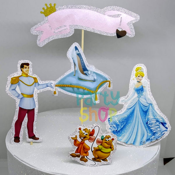 Topo Topper De Bolo Personalizado Princesas Disney