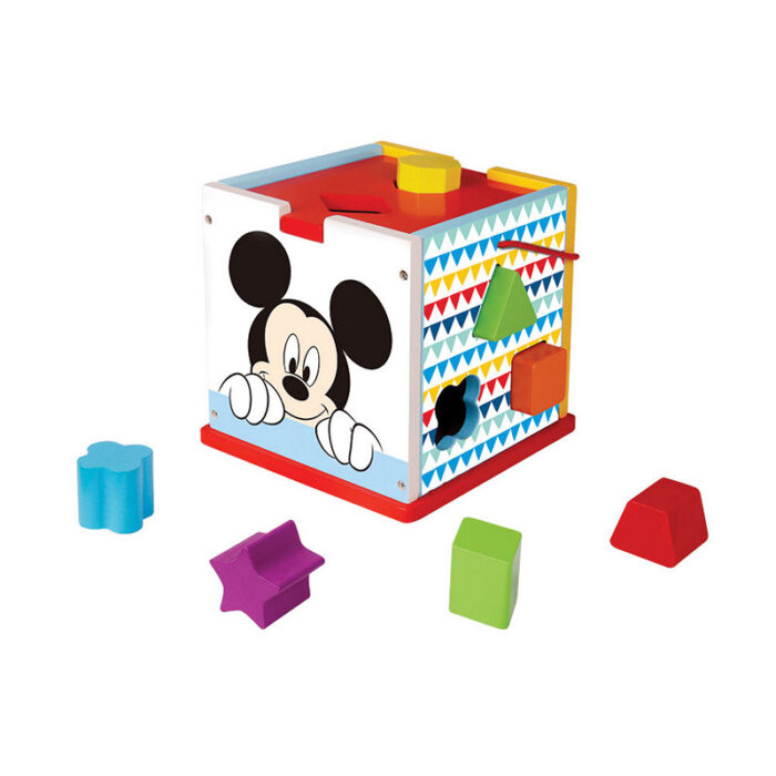 Cubo Atividades Madeira 12 Pcs Disney