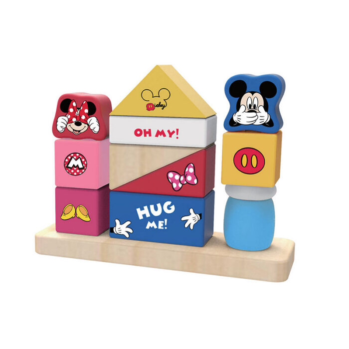 Blocos Madeira 12 Pcs Disney