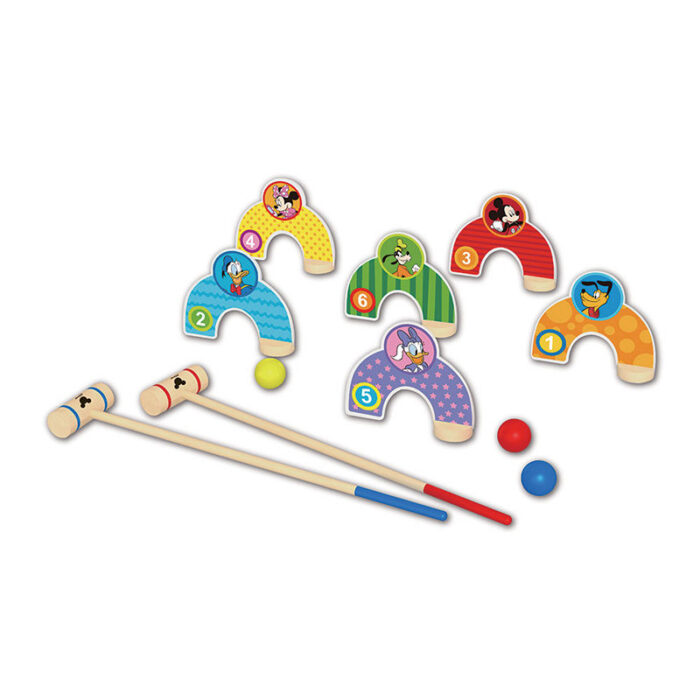 Jogo Madeira Croquet 11 Pcs Disney