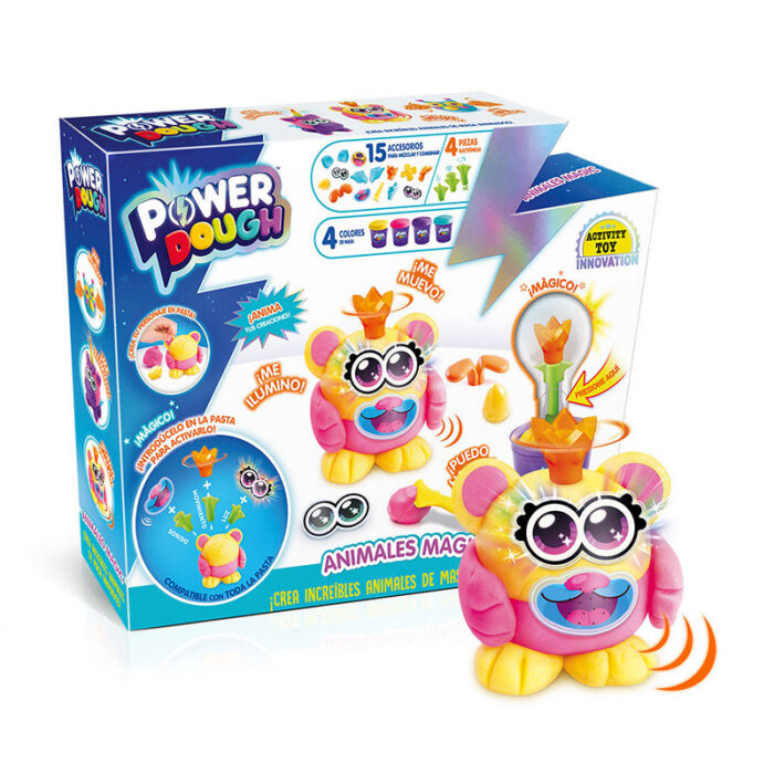 Power Dough Animais Mágicos Plasticina