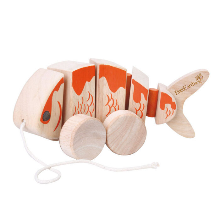 Peixinho De Arrastar Madeira Eco