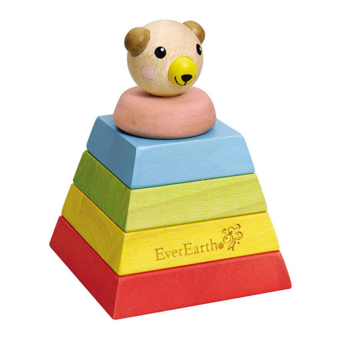 Pirâmide De Encaixes "O Urso" Madeira Eco