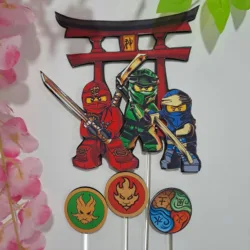 Topo de bolo ninjago