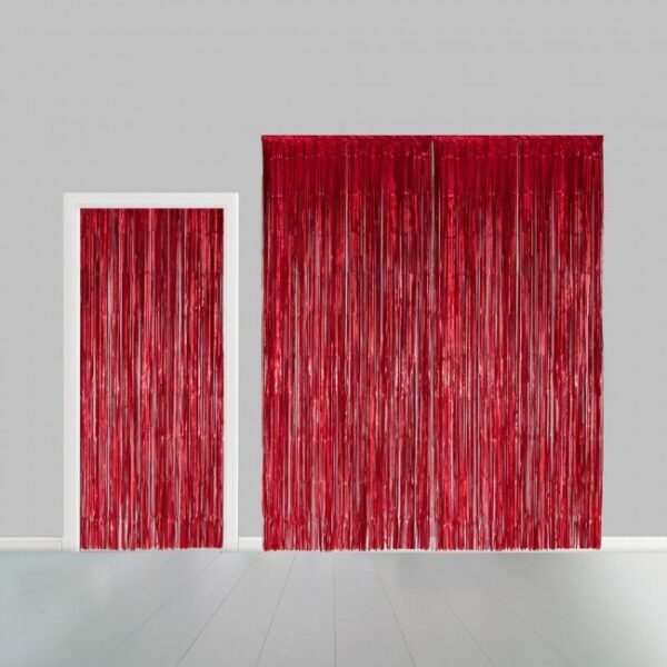 cortina vermelha 240cm 54