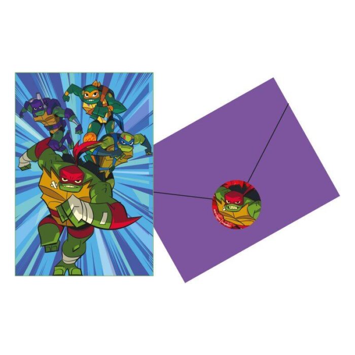 invitaciones de las tortugas ninja power 6