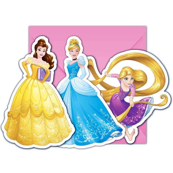 juego de 6 invitaciones princesas disney modelo c 13760 1