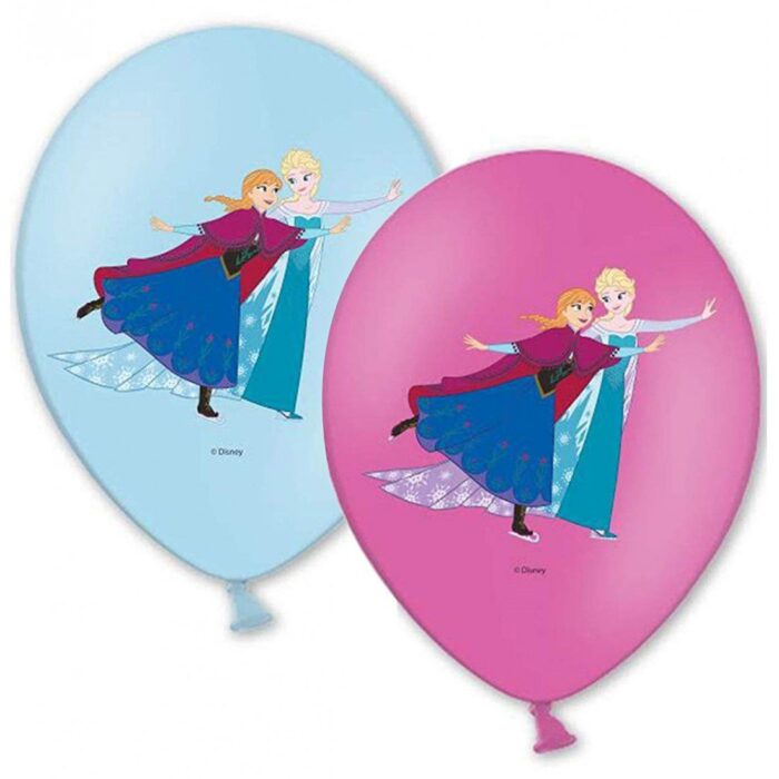 6 ballons latex reines des neiges