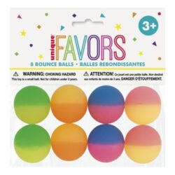 8 Bolas Saltitonas Rainbow- Brindes Para Festas