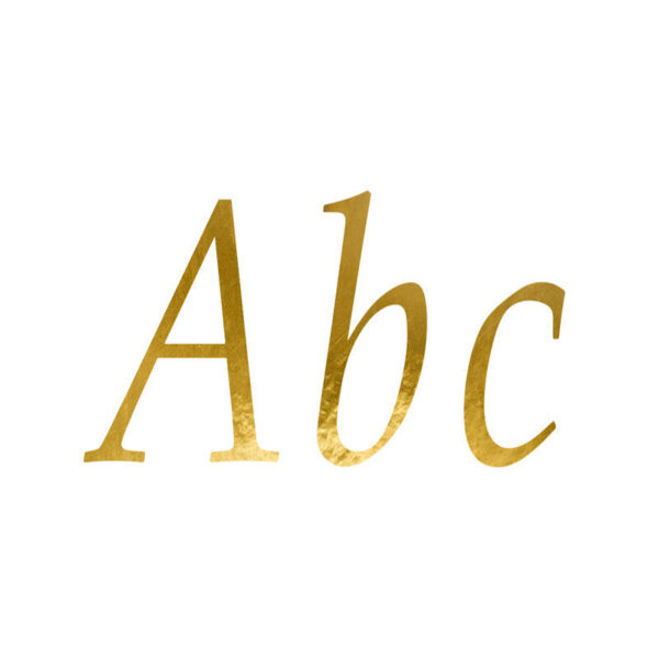 letras douradas autocolantes para baloes