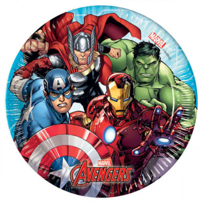 Pratos Avengers 19.5Cm