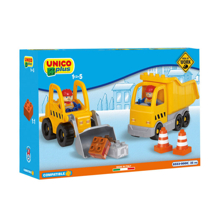 Unico Máquinas Construção 32 Peças