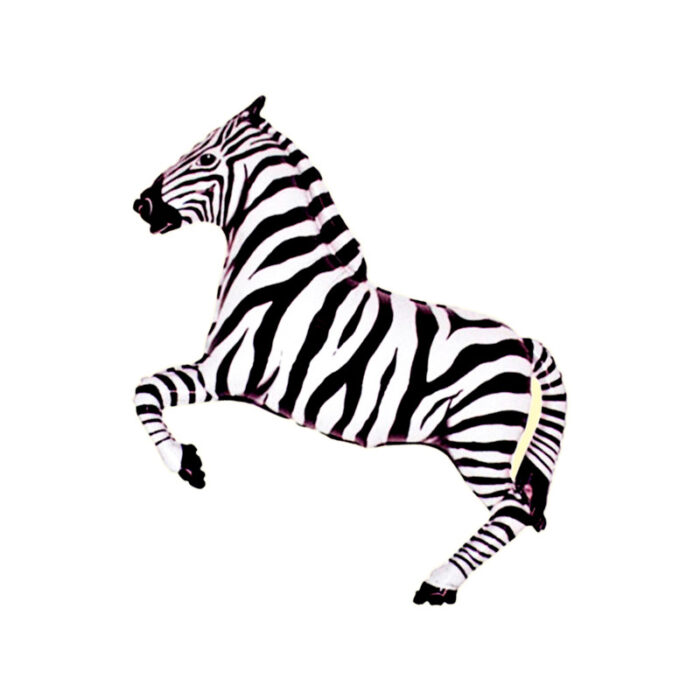 folienballon zebra partydeko ballon tiere kindergeburtstag