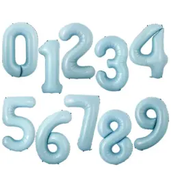 matte foil balloons blue