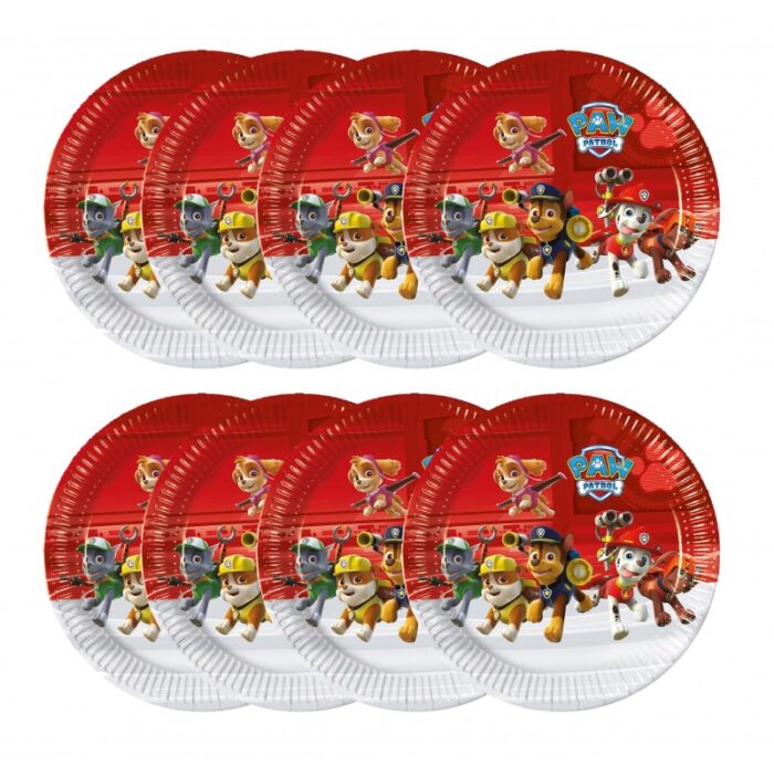 paper plates 23 cm 8 pcs paw patrol