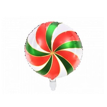 globo foil caramelo verde y rojo 35 cm