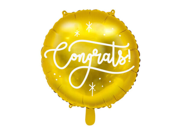 eng pl Foil balloon congrats congratulations 45cm 7798 3