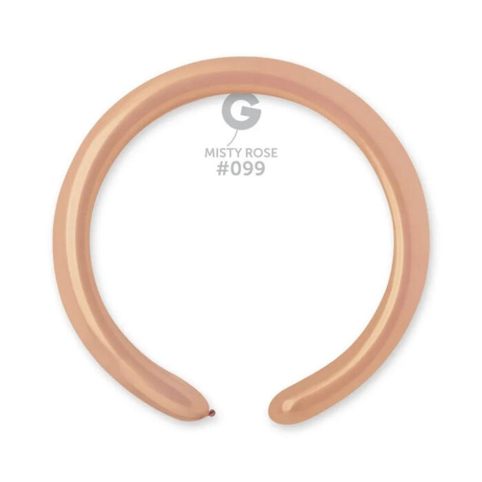 100 Balões Rosa pastel de modelar Pastel Naturals de 260 Q GEMAR