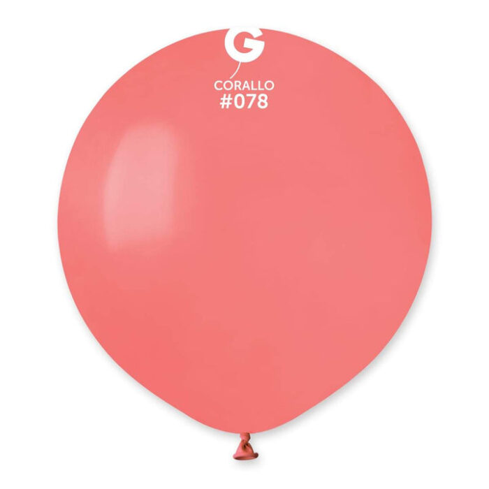 Balões Coral Pastel Standard de 48 cm GEMAR