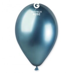 Balões Azuis Cromados de 33 cm GEMAR