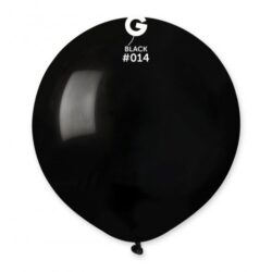 25 Balões Pretos grandes de 48 cm GEMAR